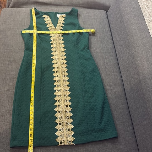 Pappagallo The Brooke Dress Kelly Green 8 Sleeveless Jewel Neck Above The Knee - Picture 11 of 11